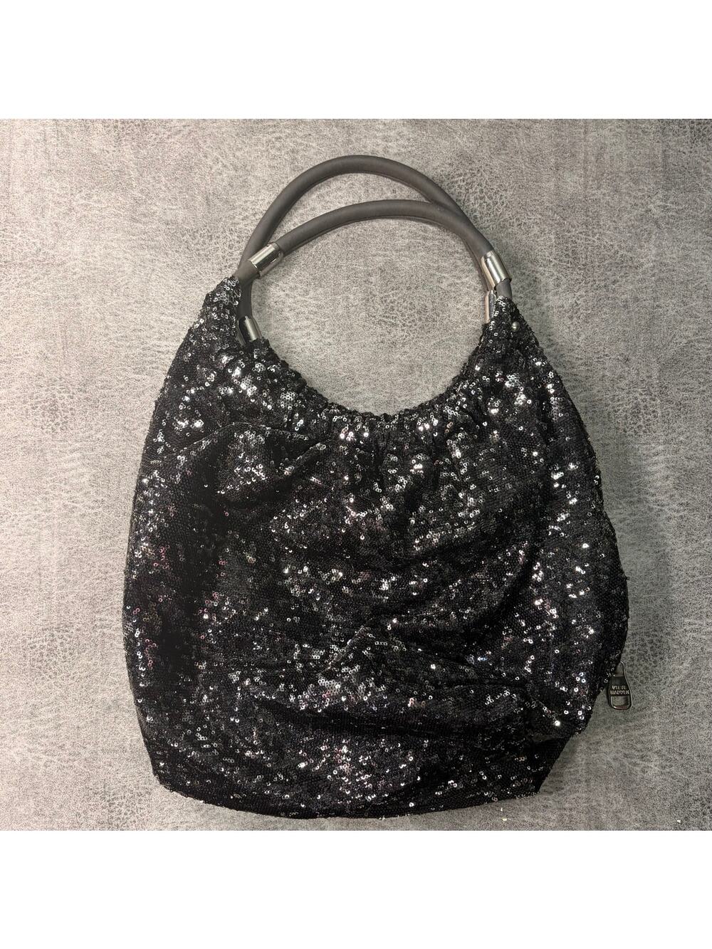 Black Steve Madden Sequin Shoulder Bag